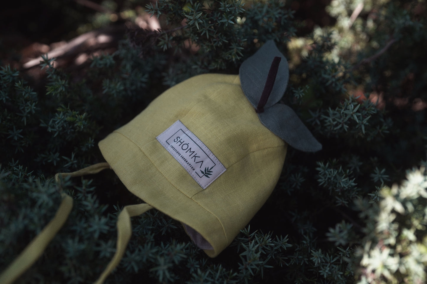 【オーダー会】'LEMON' LINEN FRUITS BONNET [SHOMKA] 【2026年4月中旬以降順次発送】