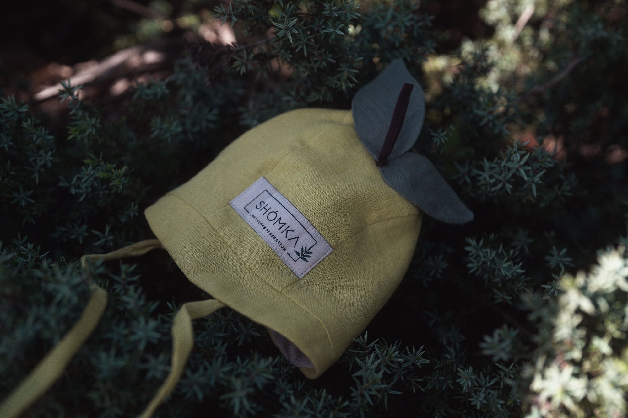 【オーダー会】'LEMON' LINEN FRUITS BONNET [SHOMKA] 【2026年5月下旬以降順次発送】