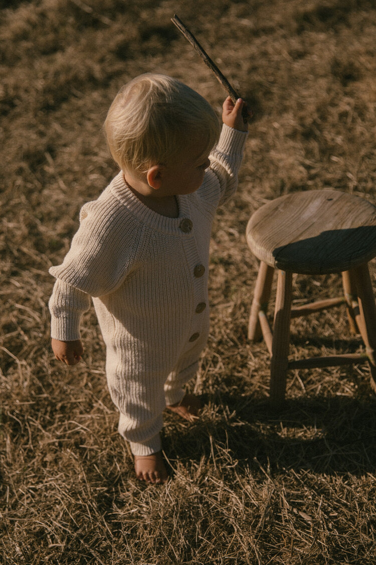 Button Knit Jumpsuit [EARTH THE ARCHIVE] (全3色)