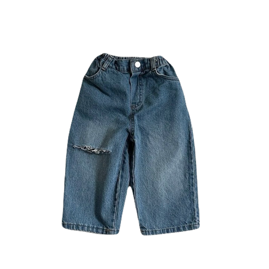 [digreen] cutting denim pants (midium blue) - SS24