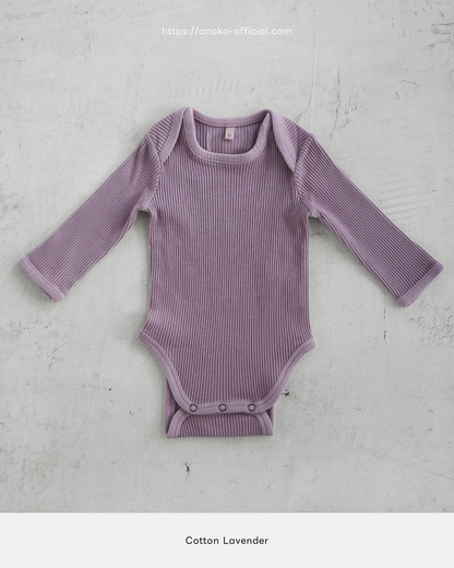 Longsleeve baby suit - Cotton Lavender [EARTH THE ARCHIVE] (26AW)