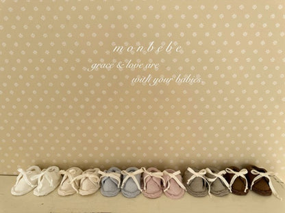 【予約商品】Noah Newborn Shoes [monbebe] (26SS)【2026年3月中旬以降順次発送】