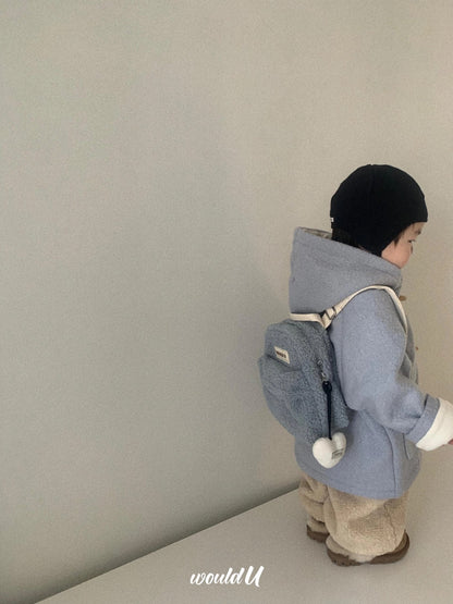 【オーダー会】Wouldu Teddy Back Pack - Baby Blue [wouldU]【2026年1月上旬以降順次お届け予定】