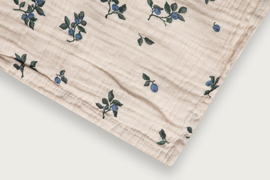 [garbo&friends] Blueberry Muslin  Swaddle Blanket