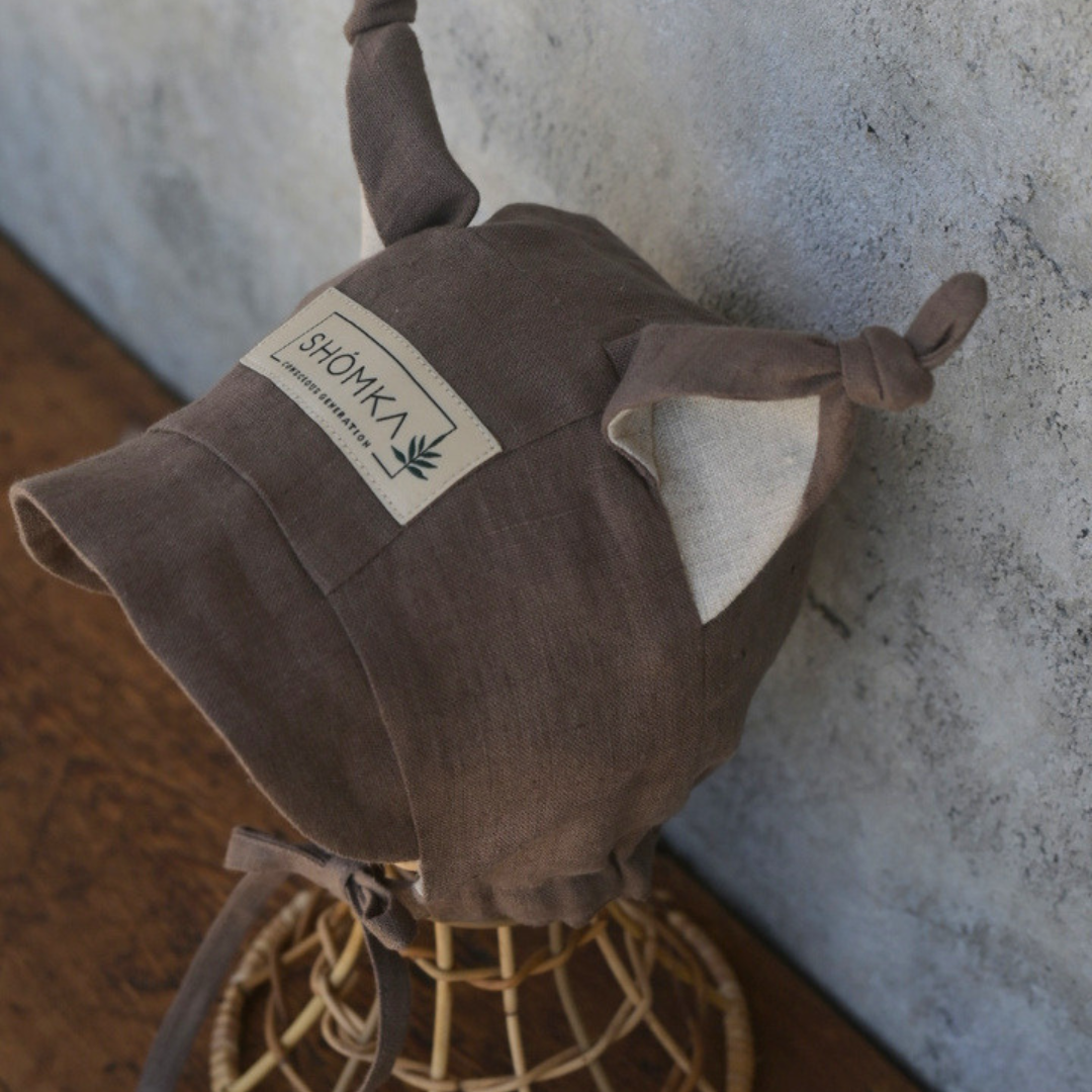 Lynx Linen Bonnet (Straight/Neutral) - Soil [SHOMKA]