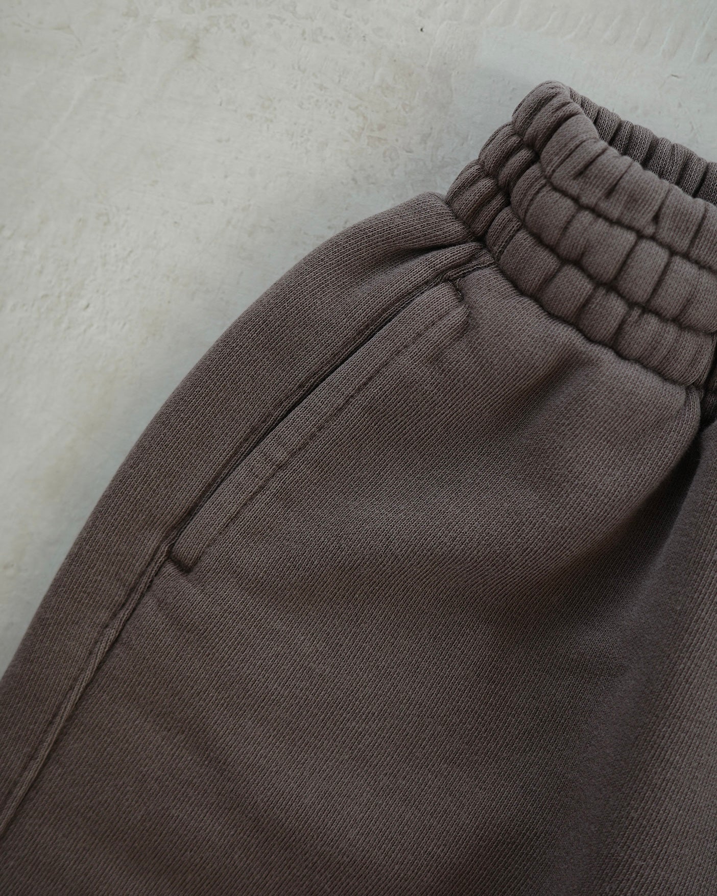 Organic French terry bottom - Brown [EARTH THE ARCHIVE] (26AW)
