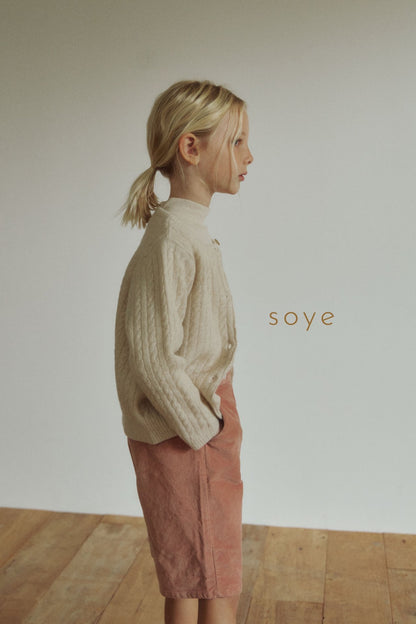 [soye] cashmere cable cardigan / beige