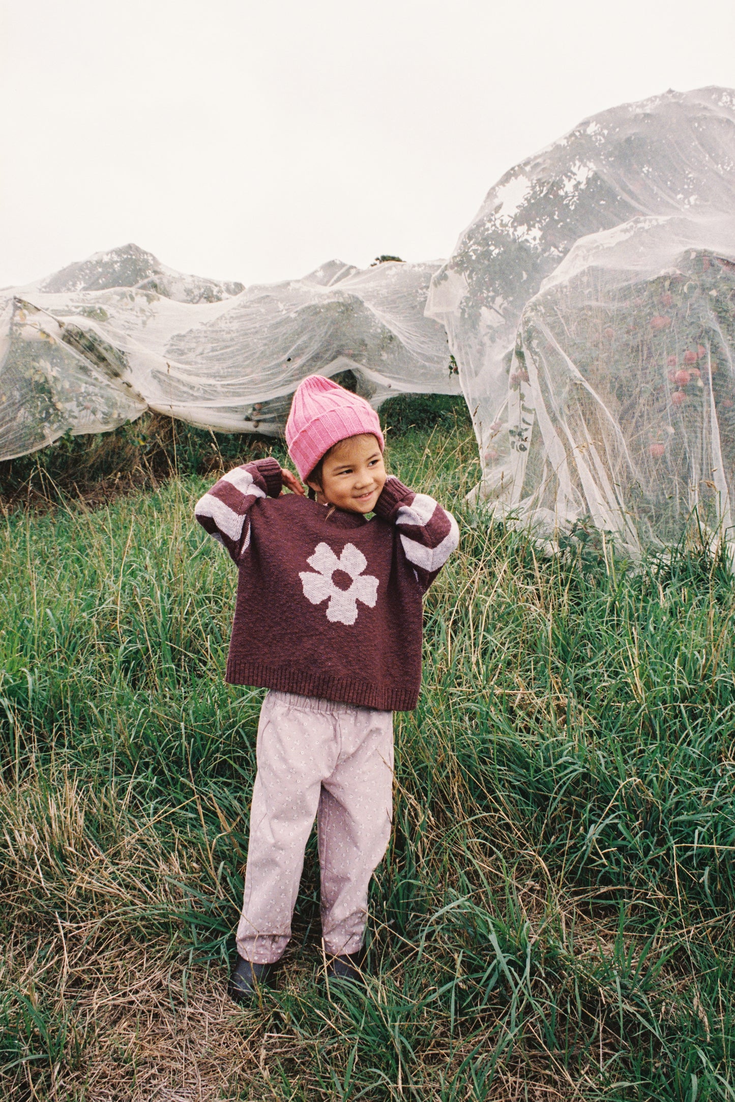 Bloom Knit Pull Over - Plum [GROWN] (26AW) drop2