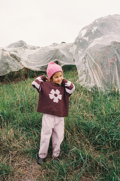 Bloom Knit Pull Over - Plum [GROWN] (26AW) drop2