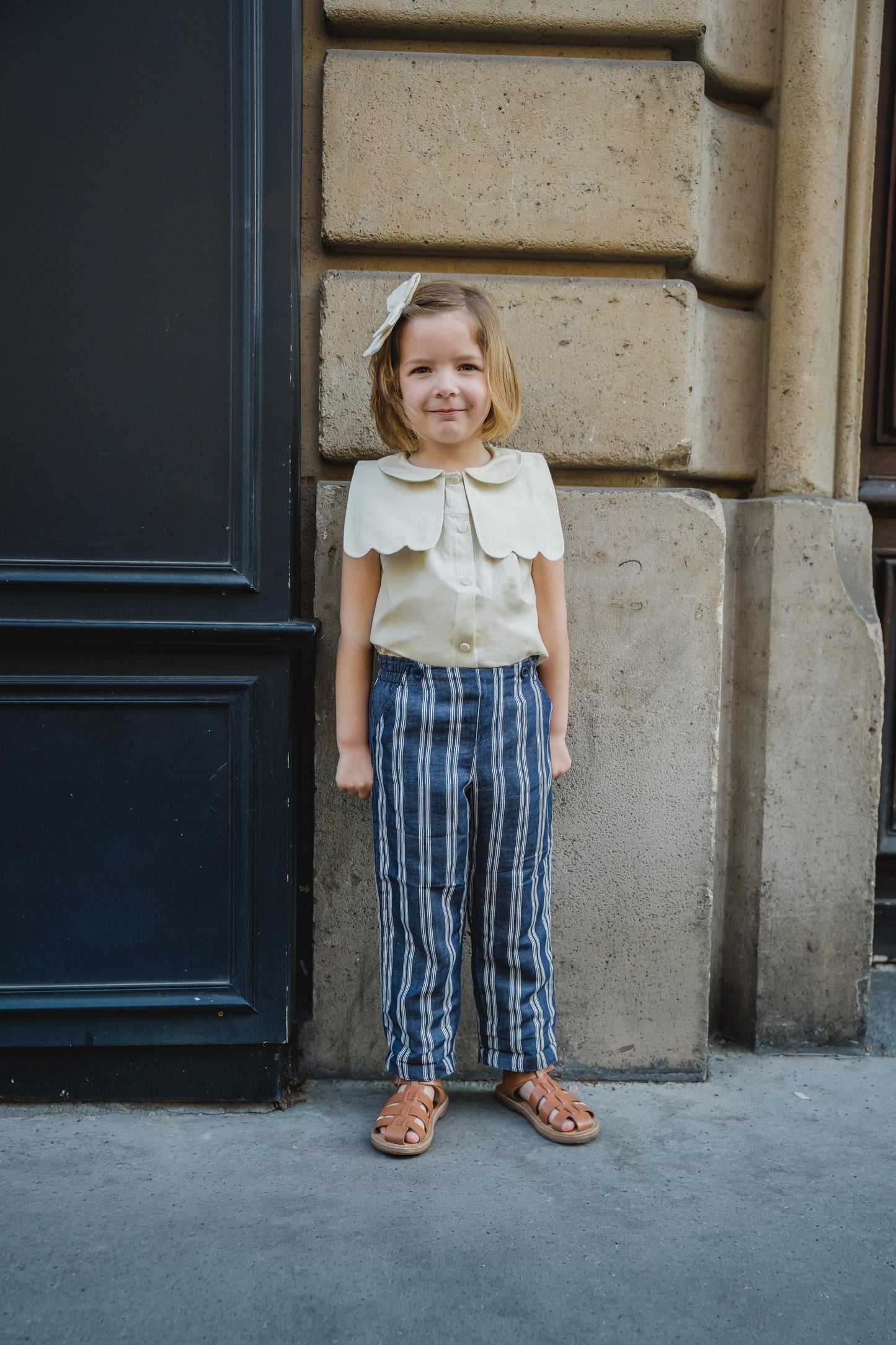Pants LEBON - velvet blue [Maison Marelle] (26SS)