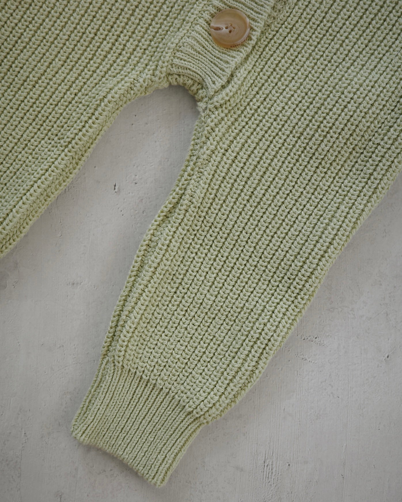 Button knit jumpsuit - Light Olive [EARTH THE ARCHIVE] (26AW)