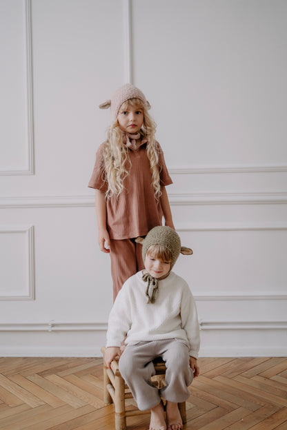 【オーダー会】 Sheep Bonnet - Olive  [GANG OF KIDS / ギャングオブキッズ] 【2025年11月中旬頃発送予定】