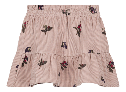 【予約販売】 SAMBA FRILL SKIRT CORDUROY - LIGHT MAUVE / BLACKBERRIES [STUDIO BOHEME] (25AW) 【2025年9月中旬以降入荷予定】