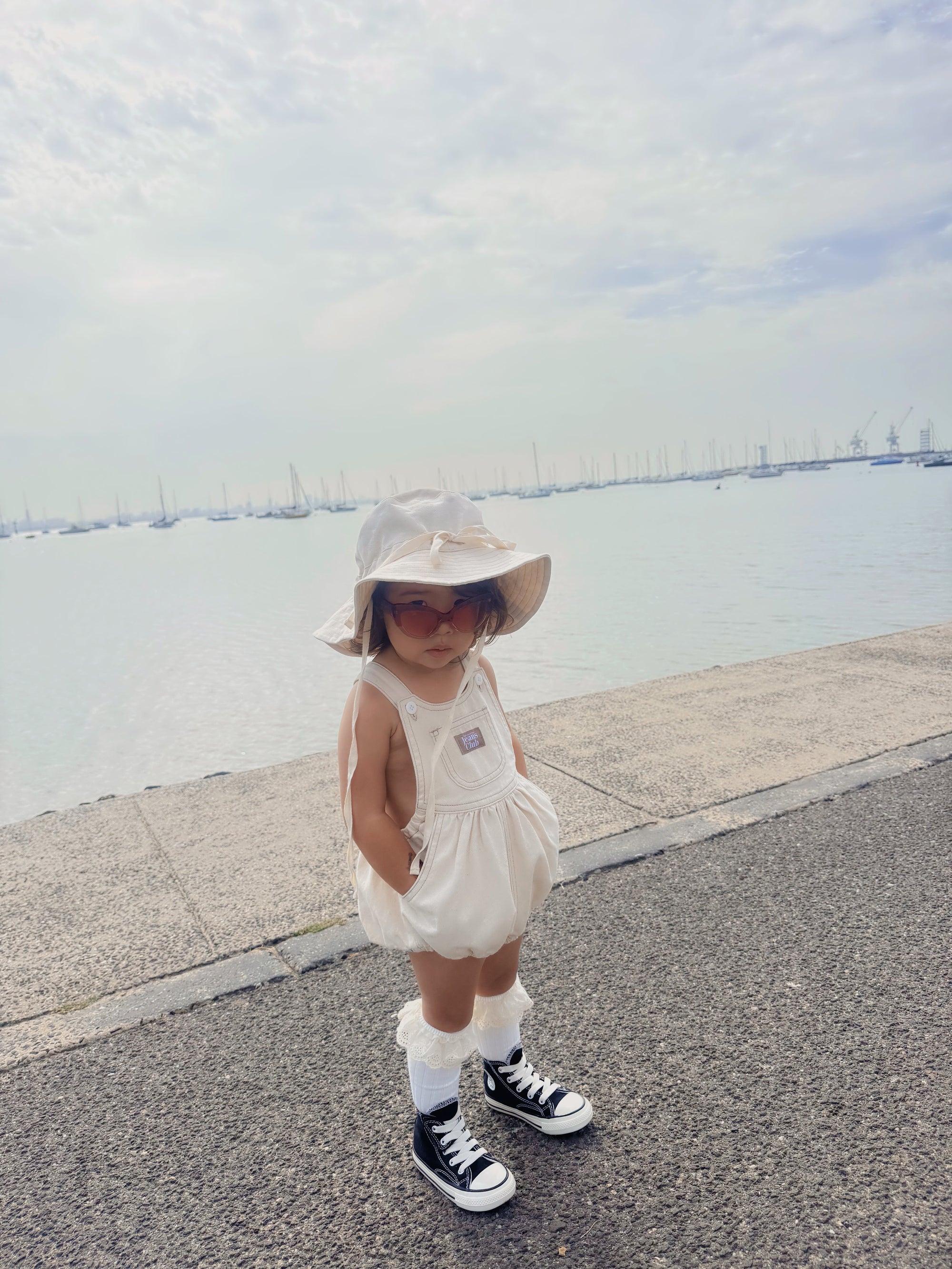 Bowie Bubble Romper - New Natural [Twin Collective]