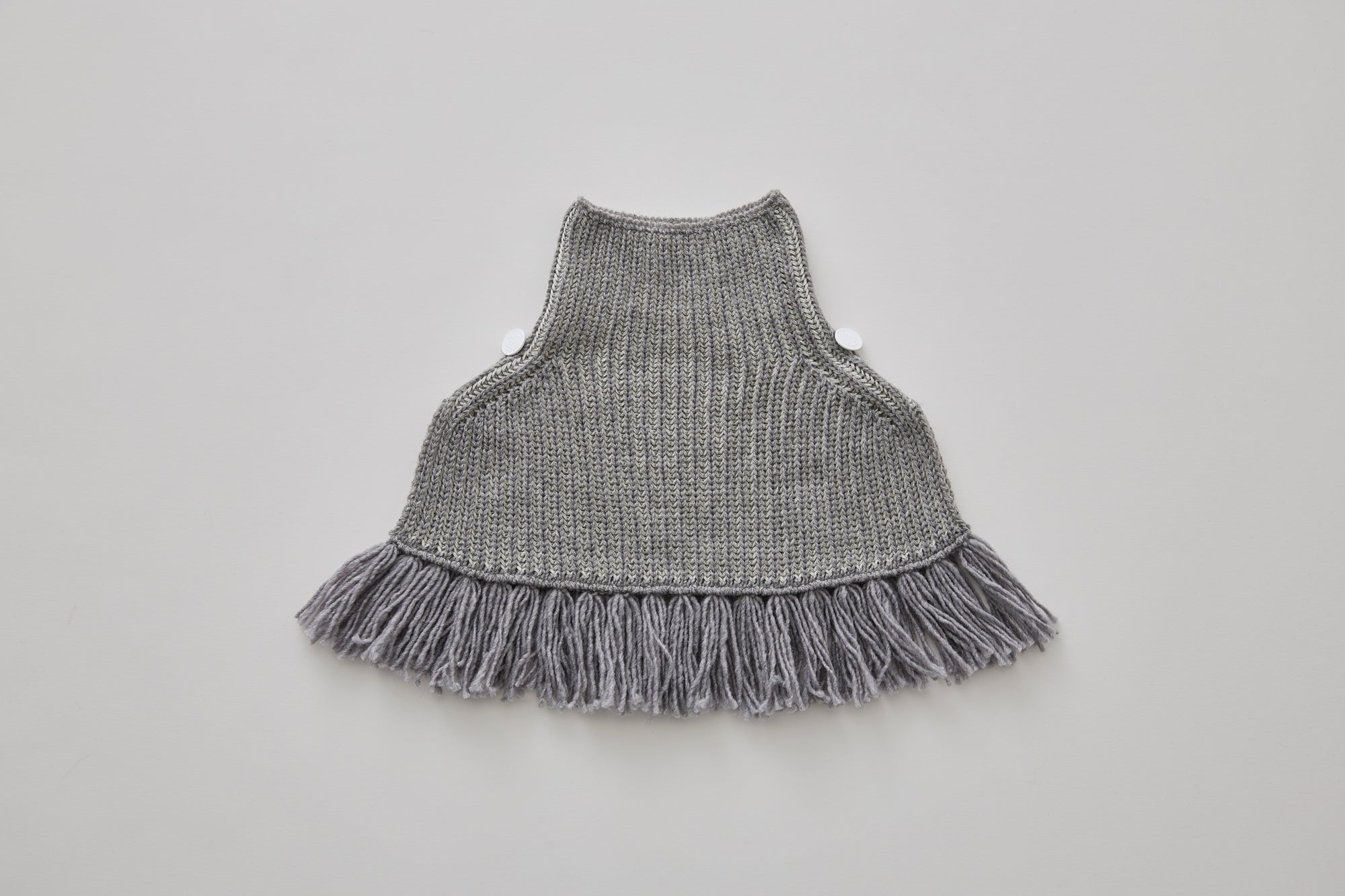 Rib Knit Knights Cape Ⅱ - Gray [eLfinFolk ] (25AW•Drop2)