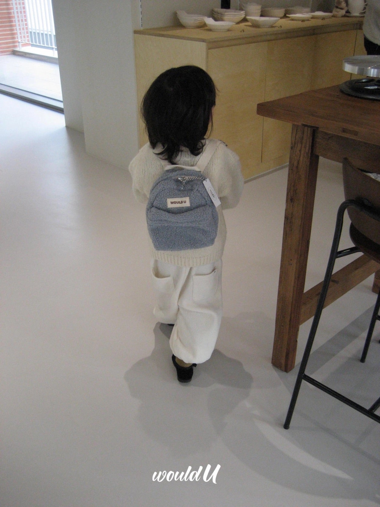 【オーダー会】Wouldu Teddy Back Pack - Baby Blue [wouldU]【2026年1月上旬以降順次お届け予定】