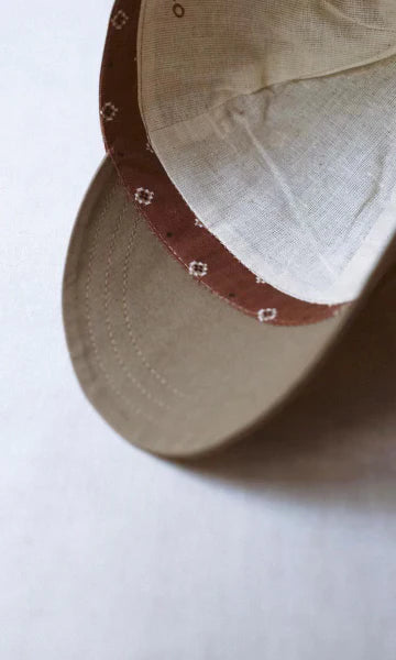 [iver and isla] patchwork cap  (acorn) - SS24