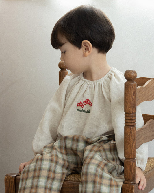 Little Mushroom Blouse [Doucement] (25AW)【2025年10月下旬以降お届け予定】
