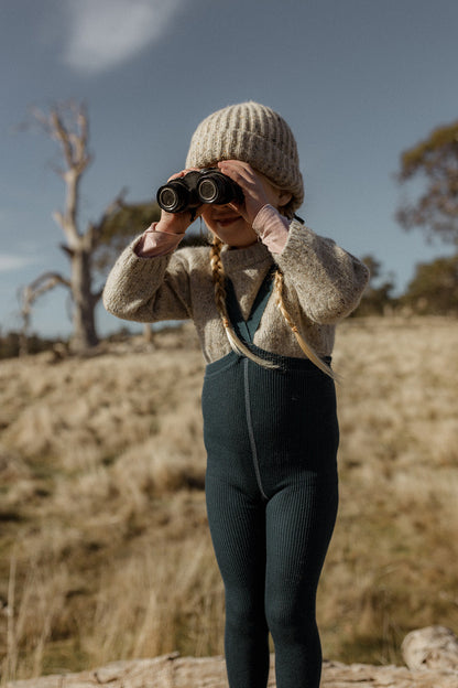 Retro Wooly Footless Tights - Blue Sapphire [SILLY Silas]