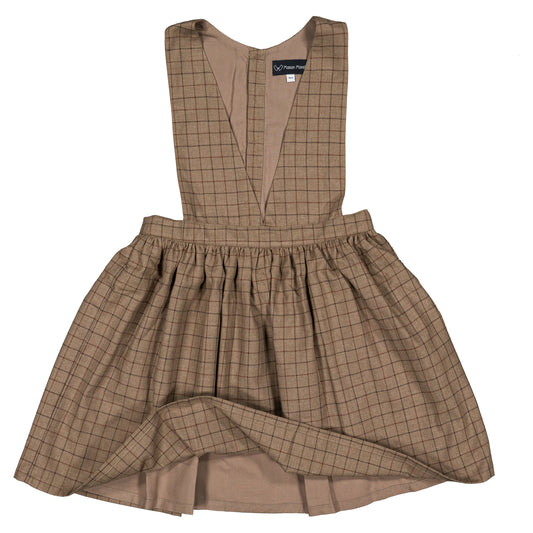 Dress CERGY - brown tiles [Maison Marelle](25AW Drop1)