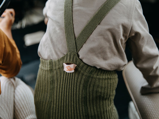 Hippy Footless Tights With Braces - Olive [SILLY Silas]