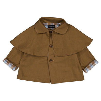 Jacket AMOVIBLE cape SHERLOCK- HONEY BROWN [Maison Marelle](25SS DROP2)