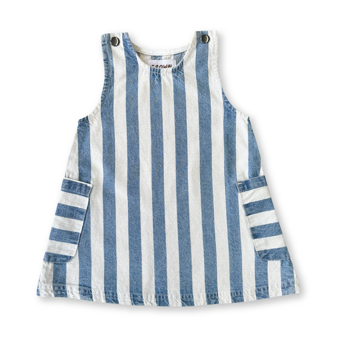 DENIM STRIPE DRESS