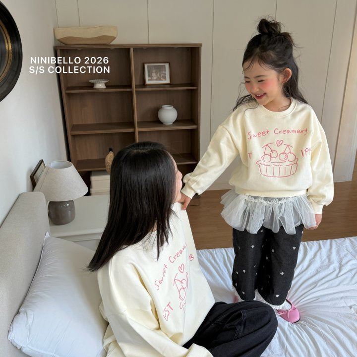 【予約販売】ballerina tutu tee [NINIBELLO] (26SS)【2026年2月下旬以降順次発送】
