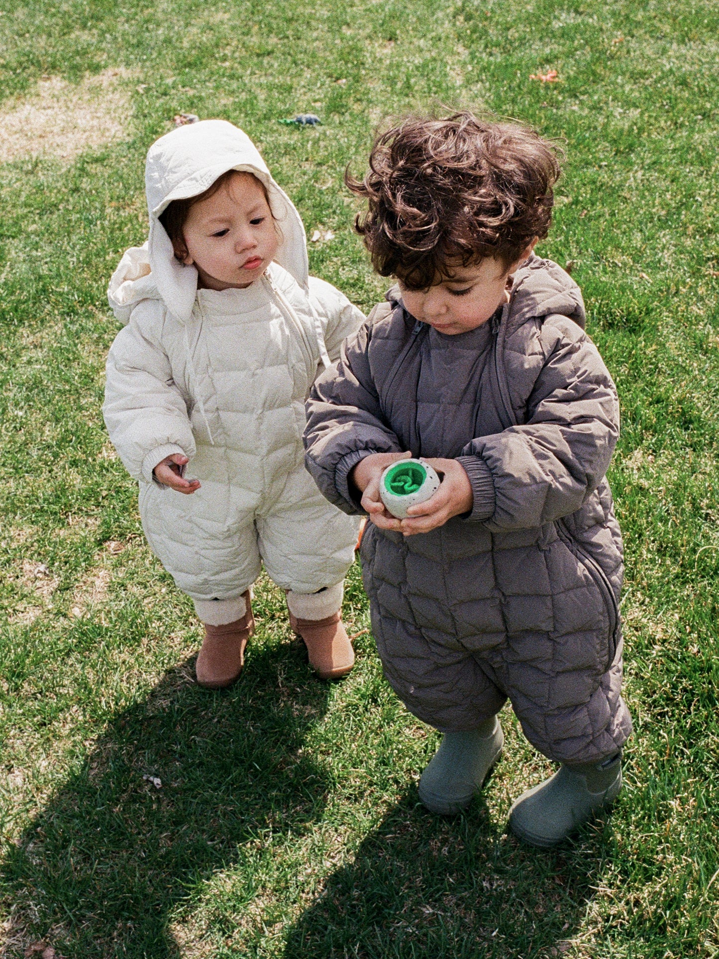 Lightweight padded jumpsuit - Light Olive [EARTH THE ARCHIVE] (26AW)