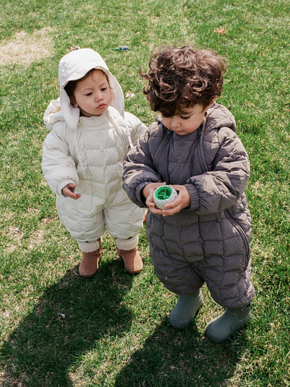 Lightweight padded jumpsuit - Light Olive [EARTH THE ARCHIVE] (26AW)