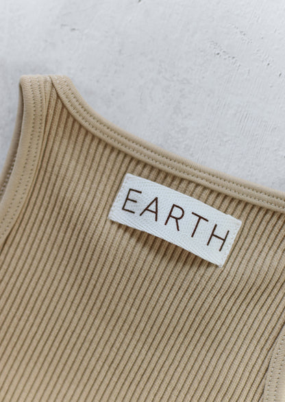 【26年11月オーダー会】 Ribbed Sleeveless [EARTH THE ARCHIVE] 【2026年3月上旬以降お届け予定】