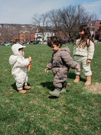 Lightweight padded jumpsuit - Light Olive [EARTH THE ARCHIVE] (26AW)