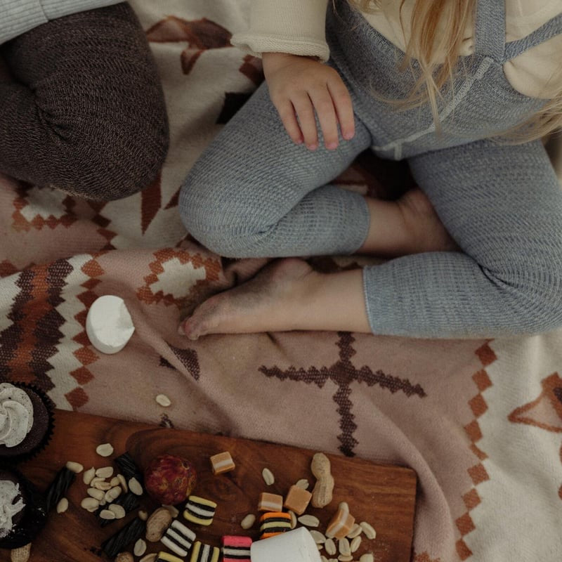 Retro Ribbed Footless Tights - Marshmallow Sky [SILLY Silas]