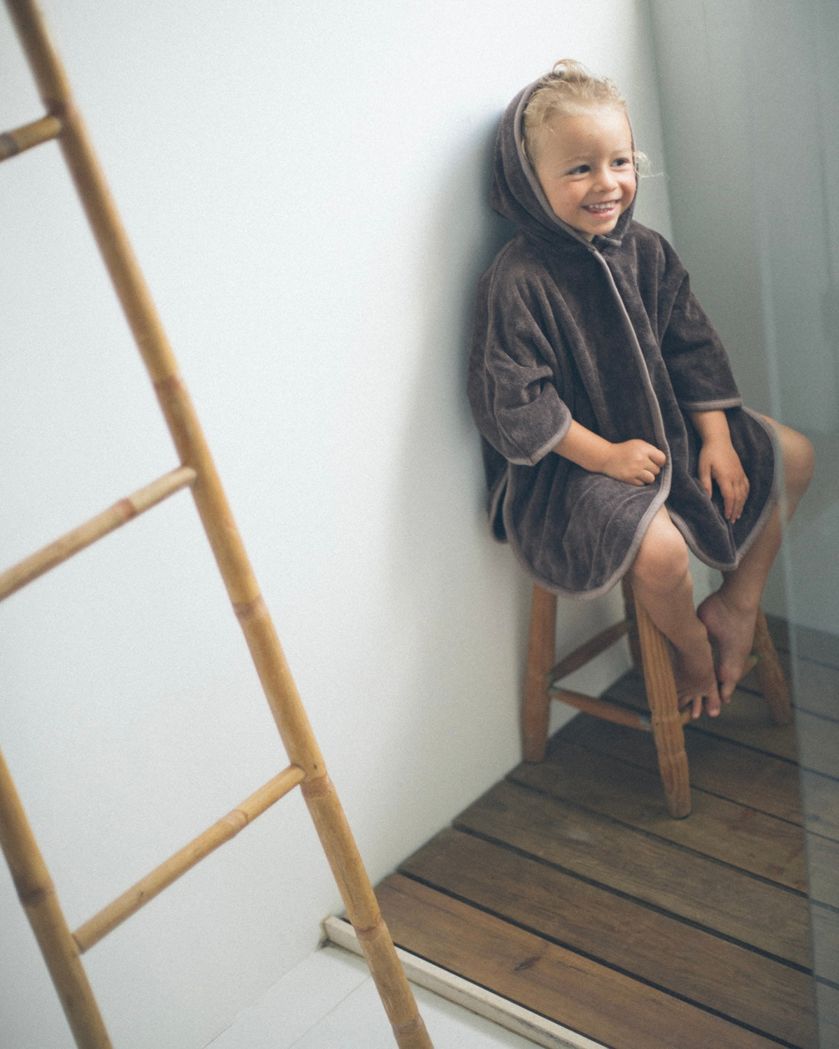 Towel Poncho - Ecru Cream [EARTH THE ARCHIVE] (26AW)