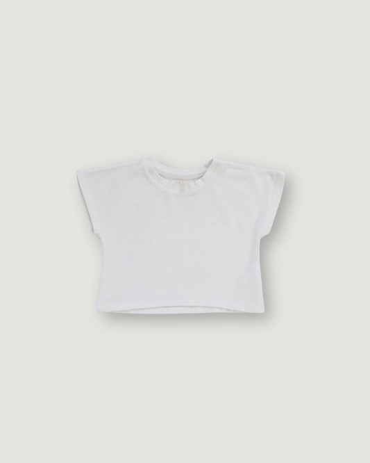 Cropped Sweat - White [EARTH THE ARCHIVE]