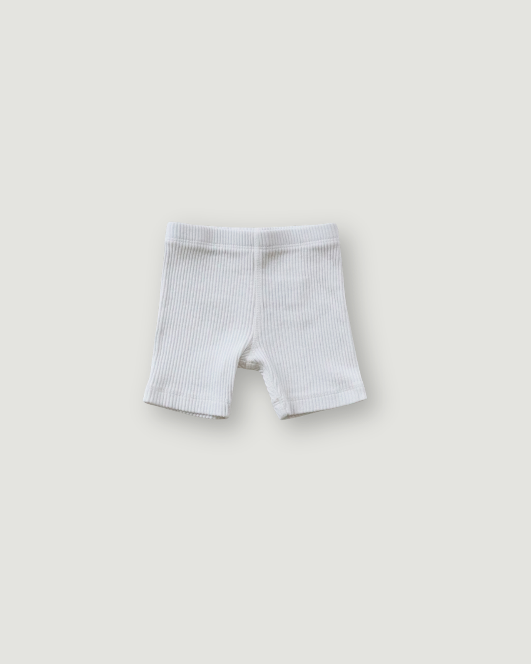 Biker Shorts - White [EARTH THE ARCHIVE]