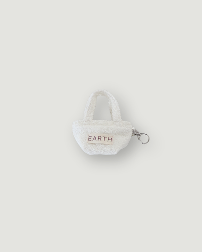 Mini Keyring Cooler Bag - Cream White [EARTH THE ARCHIVE]