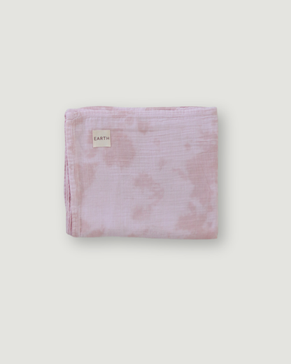 Hand Tie Swaddle - Pink Tie Dye [EARTH THE ARCHIVE]