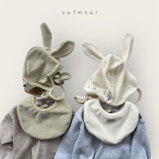 【予約商品】bebe-terry bib set [Oatmeal] (26SS)【2026年3月中旬以降順次発送】