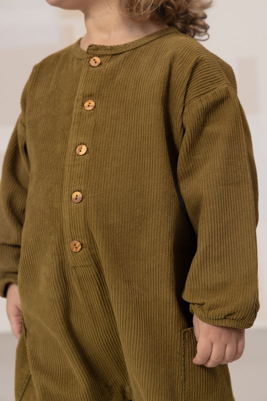 【予約販売】 BIG PAPI JUMPSUIT - GREEN NUTRIA [STUDIO BOHEME] (25AW) 【2025年9月中旬以降入荷予定】