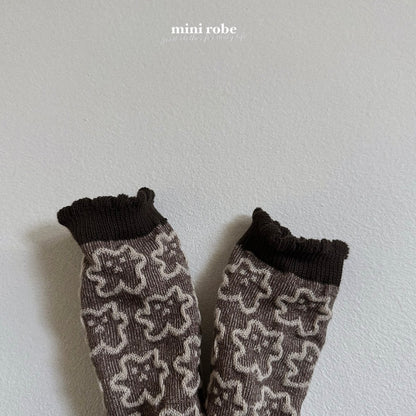 [minirobe] bear socks (3足set) - SS24