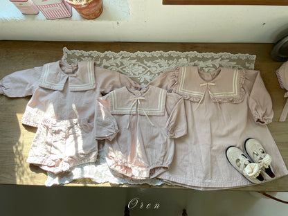 【予約商品】bebe-milk sailor suit [Oren] (26SS)【2026年3月中旬以降順次発送】