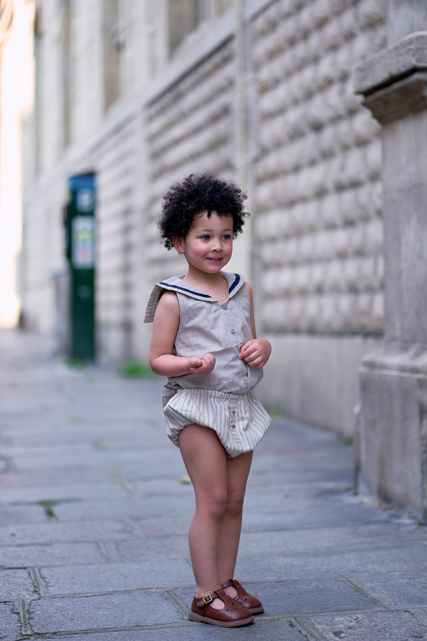 Bloomer CHAILLOT - fine sand & beige stripes [Maison Marelle] (26SS)