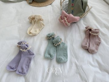 【予約商品】lace sock set [Oren] (26SS)【2026年3月中旬以降順次発送】