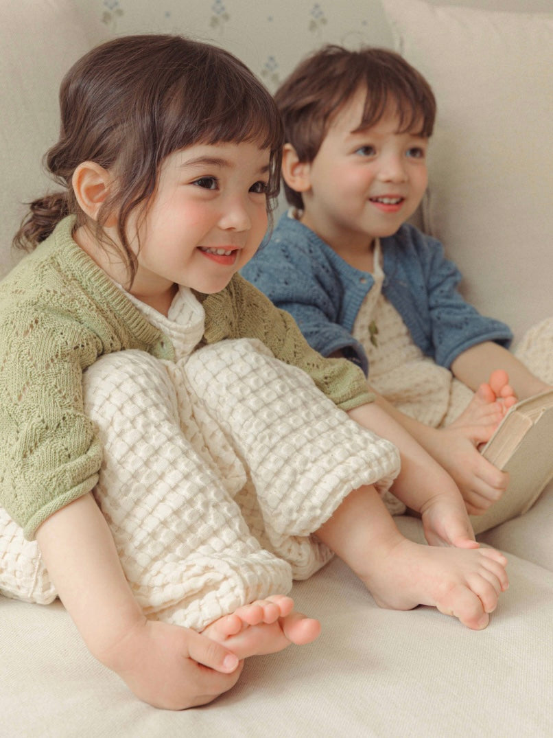 Leaf Breeze Knit Cardigan - Olive [Doucement] (26SS)