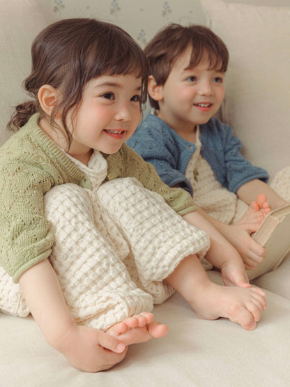Leaf Breeze Knit Cardigan - Olive [Doucement] (26SS)