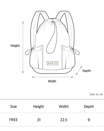 Light weight back pack - Cream [EARTH THE ARCHIVE] (26AW)