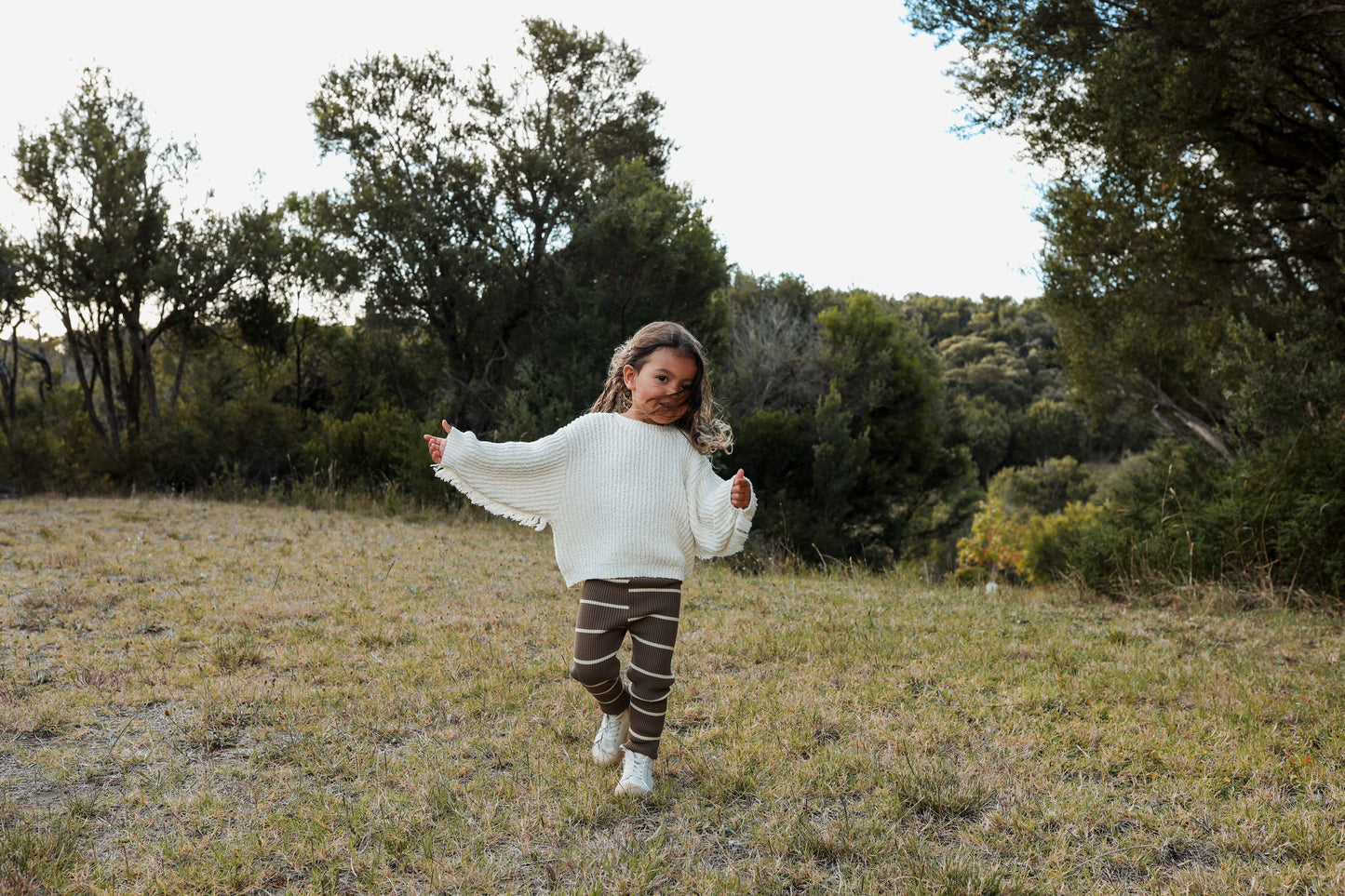 [GROWN] Slub Yarn Fringe Pull Over (Milk) - AW24