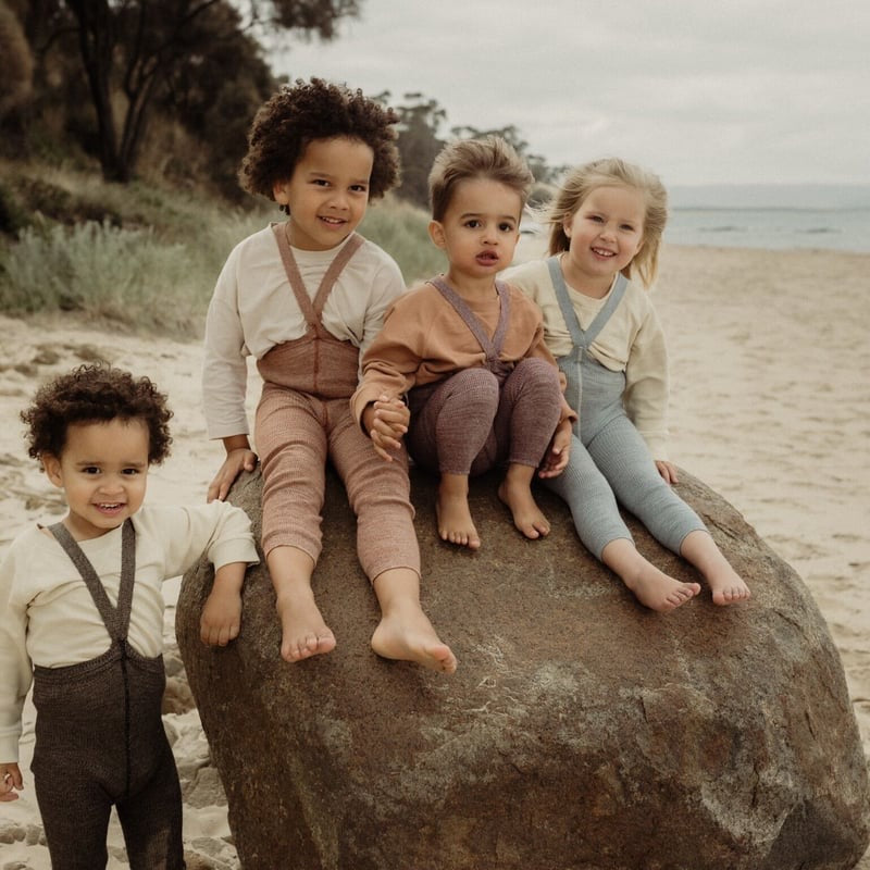 Retro Ribbed Footless Tights - Marshmallow Sky [SILLY Silas]