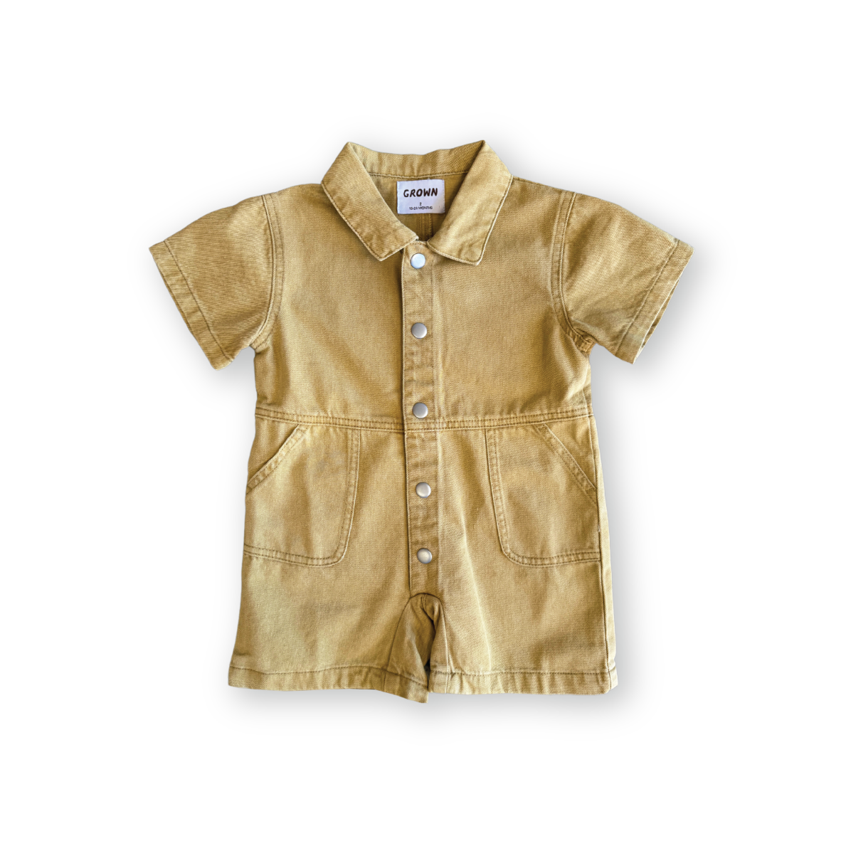 Summer Short Boilersuit - Mustard [GROWN] (25SS)